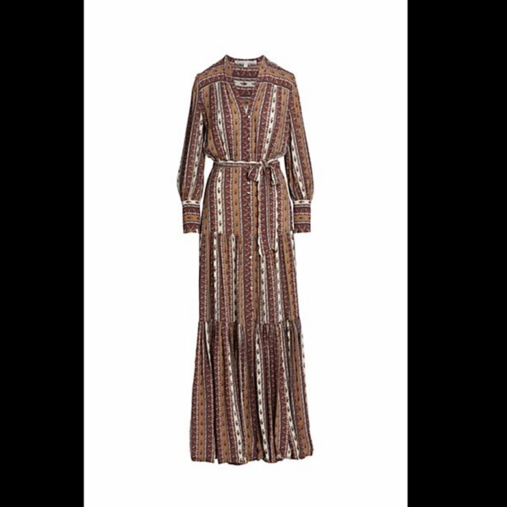 Veronica Beard Maidens Satin Maxi Dress
